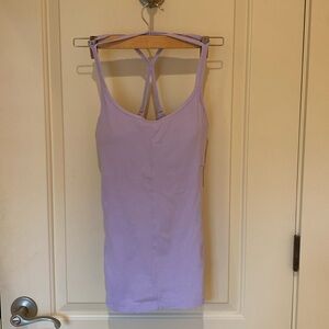Athleta lavender yoga exercise tank top with built in bra